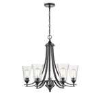 Millennium Lighting 1465-MB Matte Black Chandelier Ceiling Light Image 2