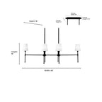 Millennium Lighting 16506-VB Vintage Brass Adorra 48'' Wide 6-light Chandelier - Vintage Brass Image 3