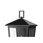 Millennium Lighting 198101-PBK Powder Coated Black Munger 14'' High 1-light Outdoor Wall Sconce - Powder Coated Black Image 5