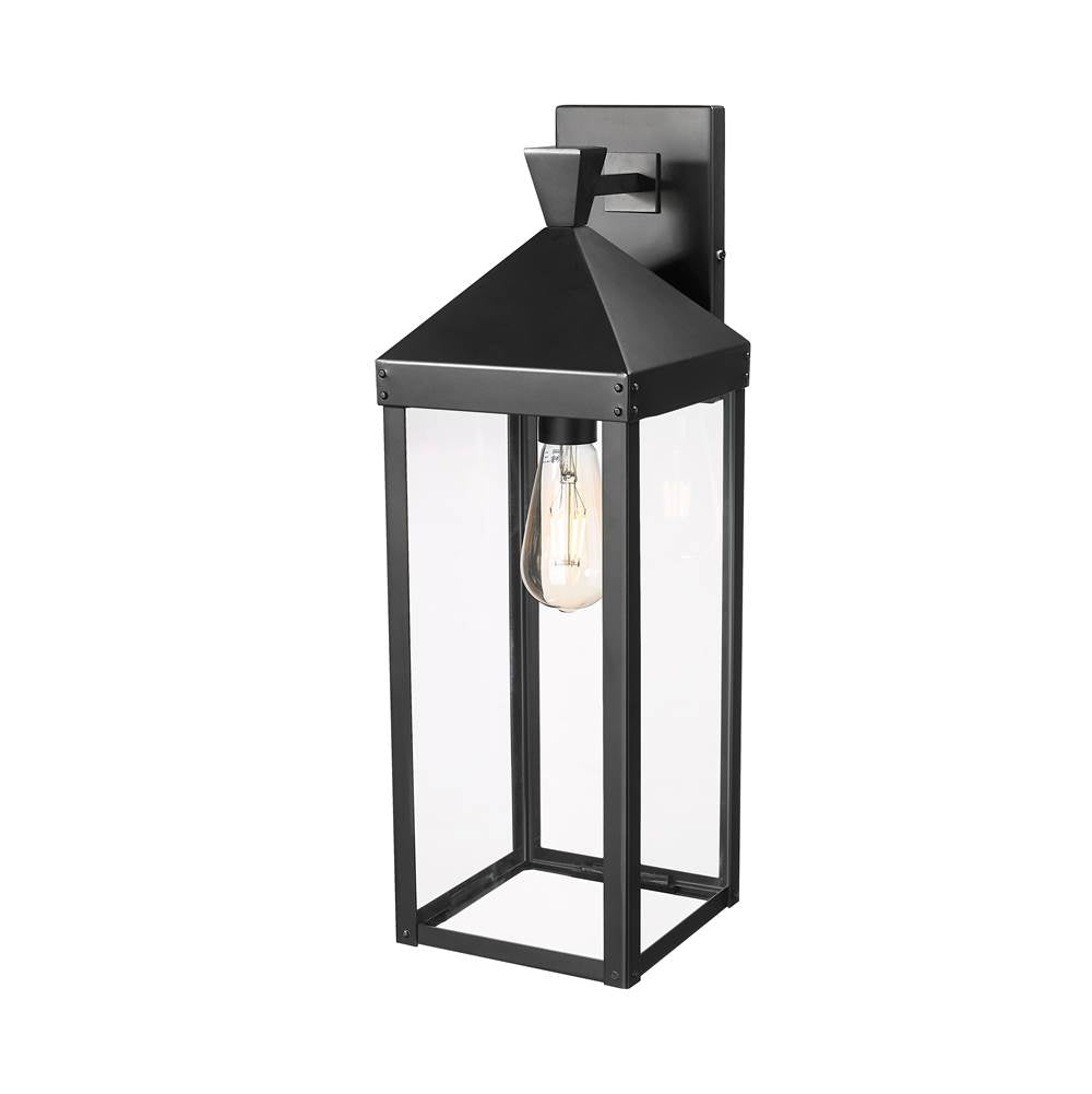 Millennium Lighting 22921-PBK Powder Coated Black Yates 21.75'' High 1-light Outdoor Wall Sconce - Painted Black Image 1