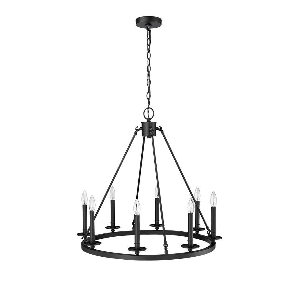Millennium Lighting 46708-MB Matte Black Chandelier Ceiling Light Image 4