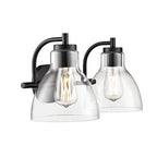 Millennium Lighting 6202-MB Matte Black Knightsdale 17.5''  2-light Vanity - Matte Black Image 6