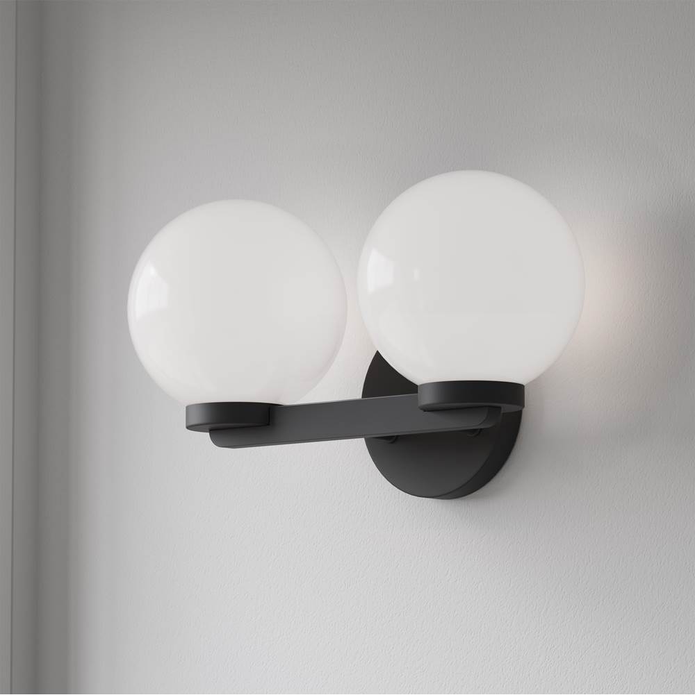 Millennium Lighting 97002-MB Matte Black Ardeva 14'' Wide 2-light Vanity Image 4