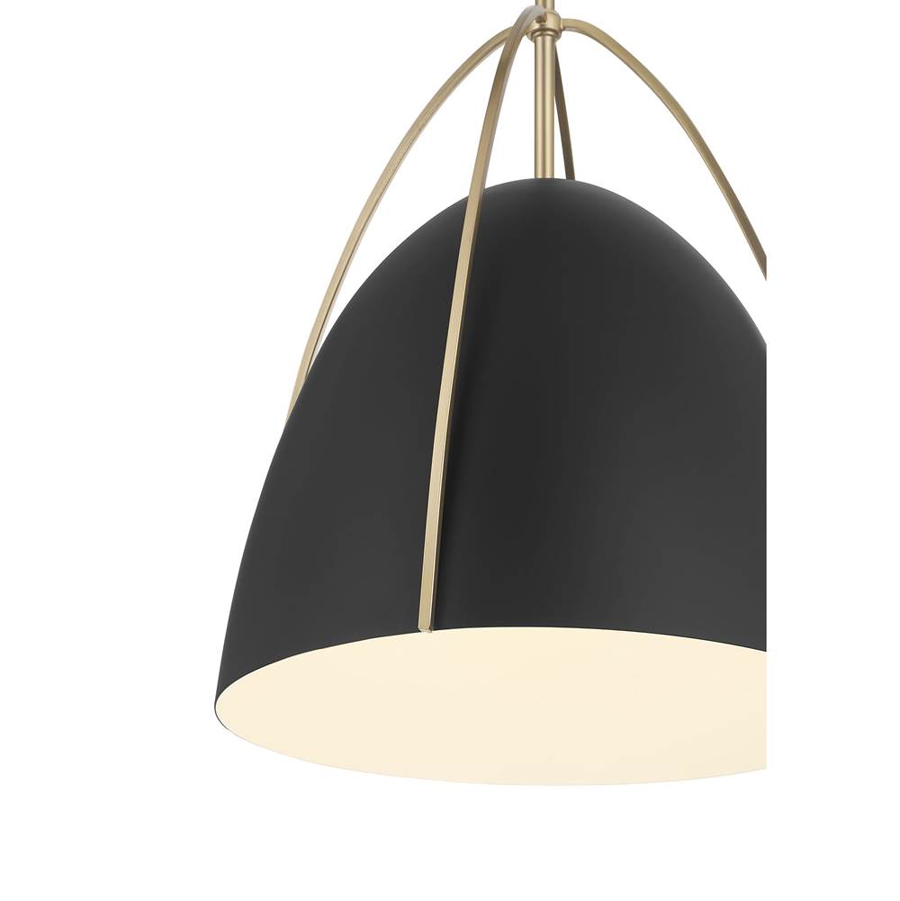 Millennium Lighting 69201-MB/MG Matte Black Pomelle  13.75'' Wide 1-light Pendant Image 7