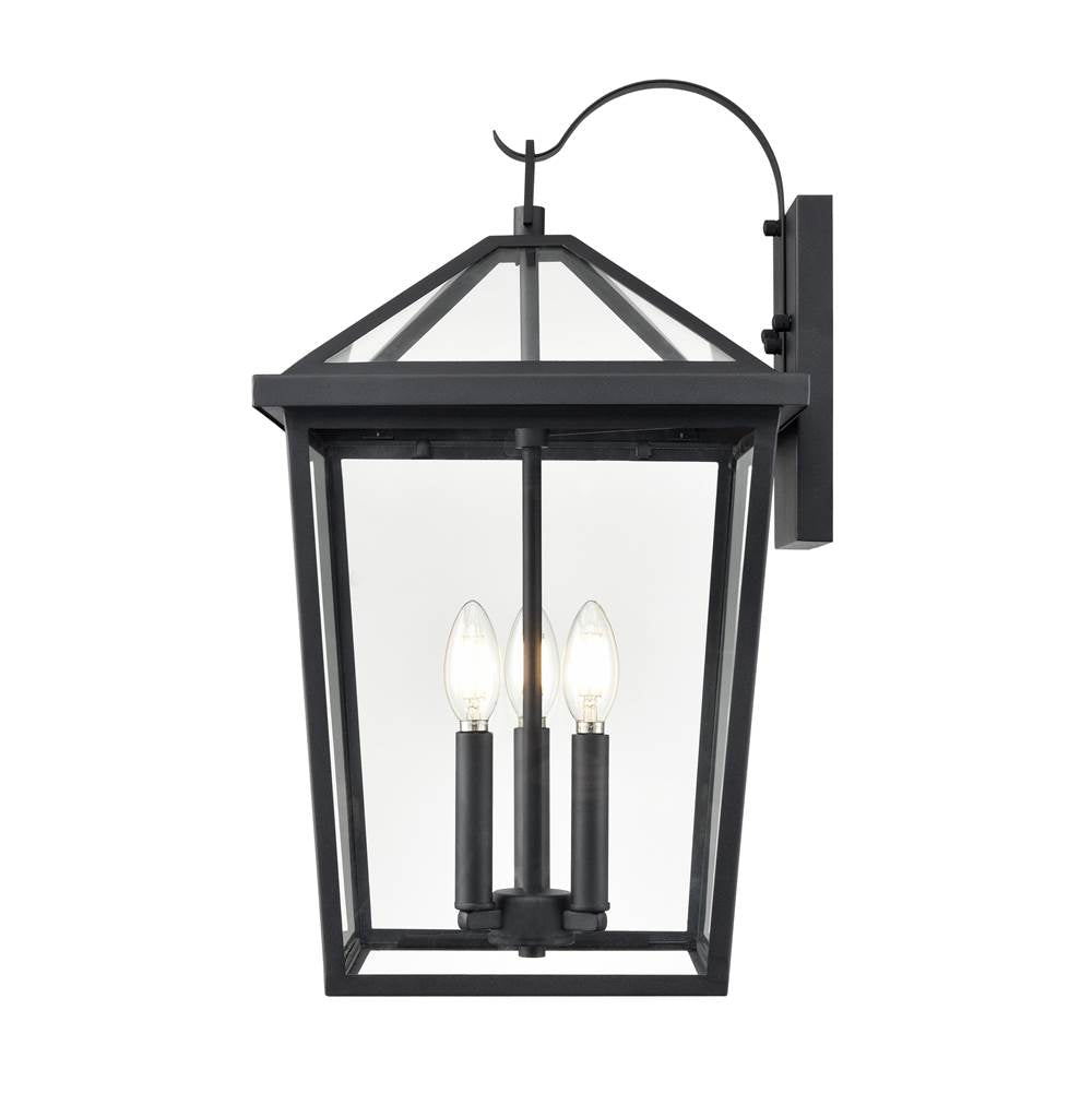 Millennium Lighting 92303-TBK Textured Black Outdoor Wall Sconce Image 4