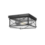 Millennium Lighting 42616-PBK Powder Coated Black Outdoor Flush Mount Image 4