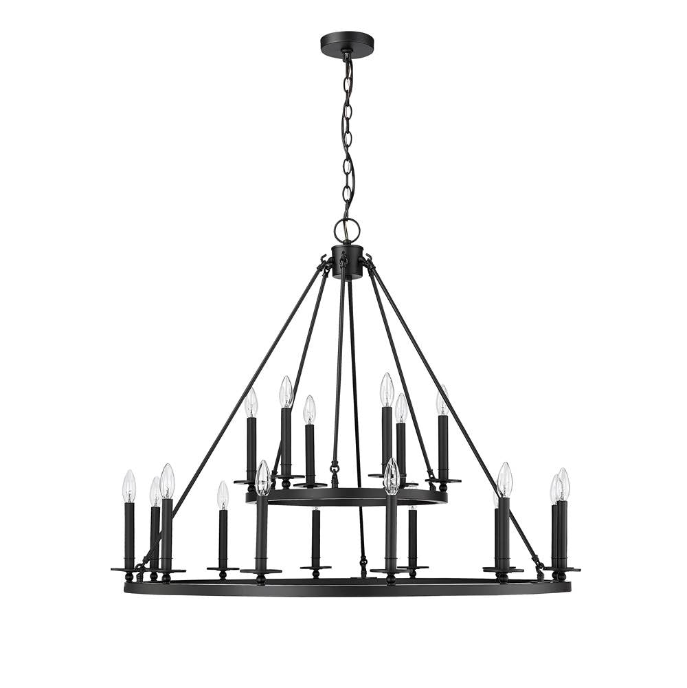 Millennium Lighting 46718-MB Matte Black Chandelier Ceiling Light Image 1