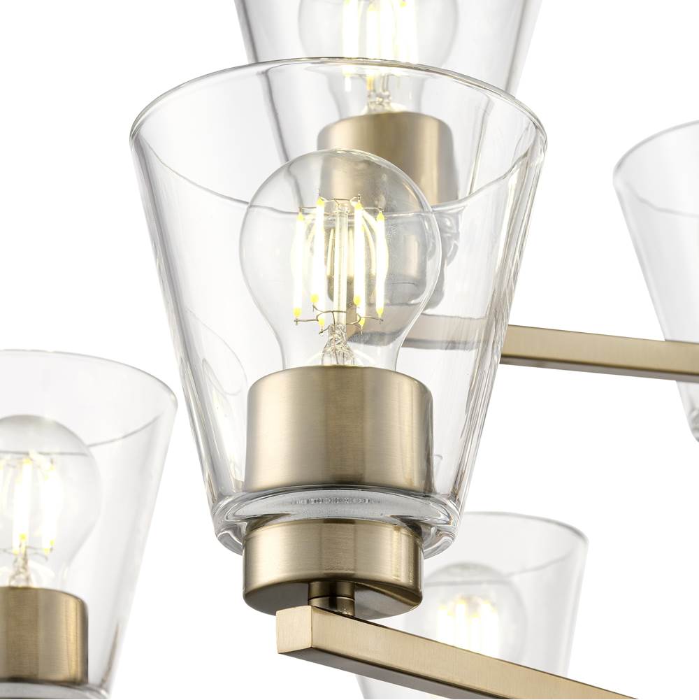 Millennium Lighting 64109-MG Modern Gold Strayhan 28.5'' 9-light Chandelier - Modern Gold Image 5
