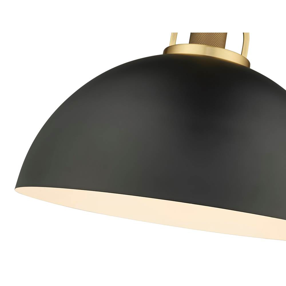 Millennium Lighting 20991-VB/MB Vintage Brass,Matte Black Pendant Light Image 3