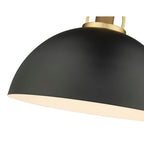 Millennium Lighting 20991-VB/MB Vintage Brass,Matte Black Pendant Light Image 3