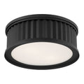 Millennium Lighting 9502-MB Matte Black Corvella 14'' Wide 2-light Flush Mount Image 1