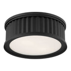 Millennium Lighting 9502-MB Matte Black Corvella 14'' Wide 2-light Flush Mount Image 1