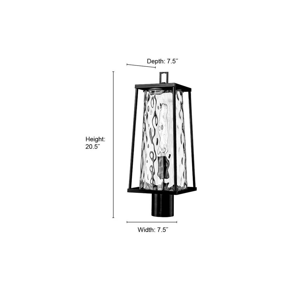 Millennium Lighting 10631-PBK Powder Coated Black Outdoor Post Lantern Image 2