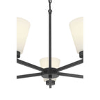 Millennium Lighting 64105WG-MB Matte Black Strayhan 24'' Wide 5-light Chandelier Image 7