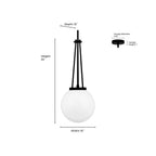 Millennium Lighting 65101-VB Vintage Brass Vellin 10'' Wide 1-light Pendant Image 2