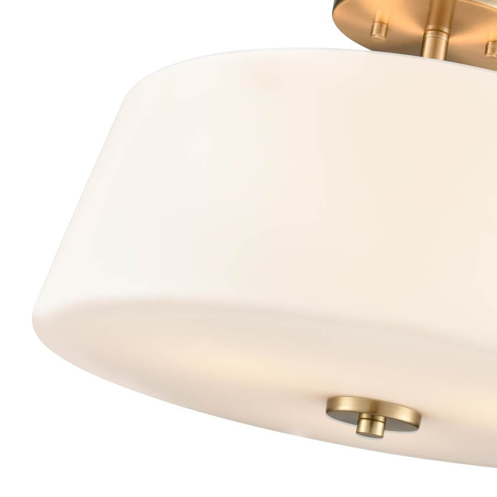 Millennium Lighting 214103-MG Modern Gold Laphia 15.75'' Wide 3-light Semi Flush - Modern Gold Image 3