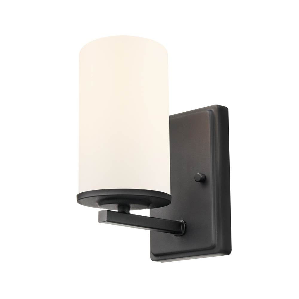 Millennium Lighting 2701WG-MB Matte Black Verlana 8.75'' High 1-light Wall Sconce - Matte Black Image 3