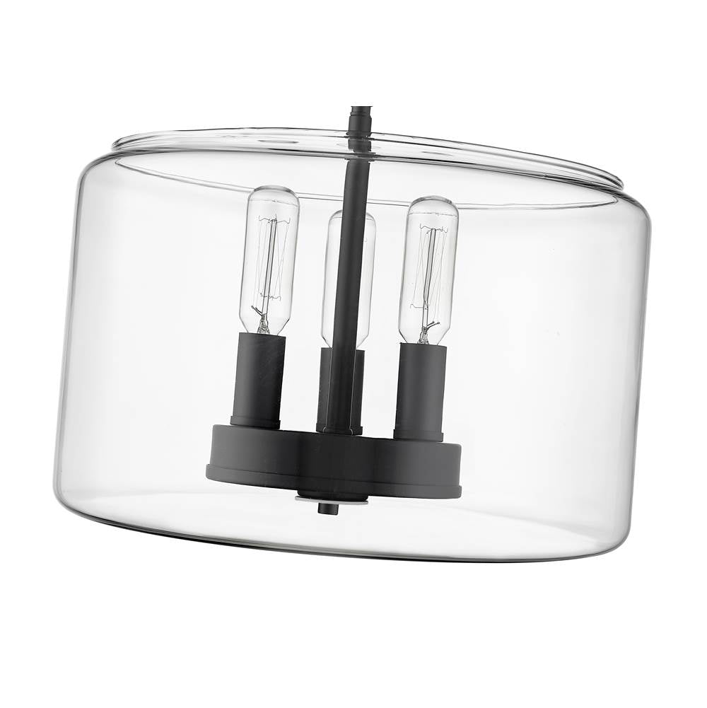 Millennium Lighting 46923-MB Matte Black Semi-flush Ceiling Mount Image 2
