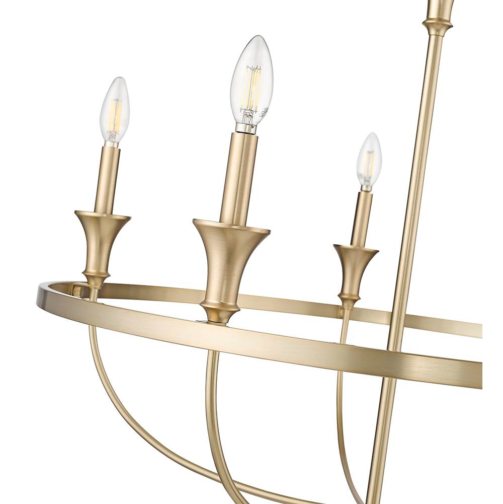 Millennium Lighting 28005-MG Modern Gold Chandelier Ceiling Light Image 2