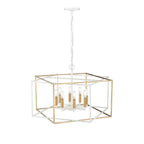 Millennium Lighting 22608-MW/VB Matte White,Vintage Brass Pendant Light Image 5