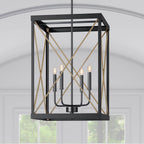 Millennium Lighting 13704-MB/PMG Matte Black,Painted Modern Gold Pendant Light Image 2
