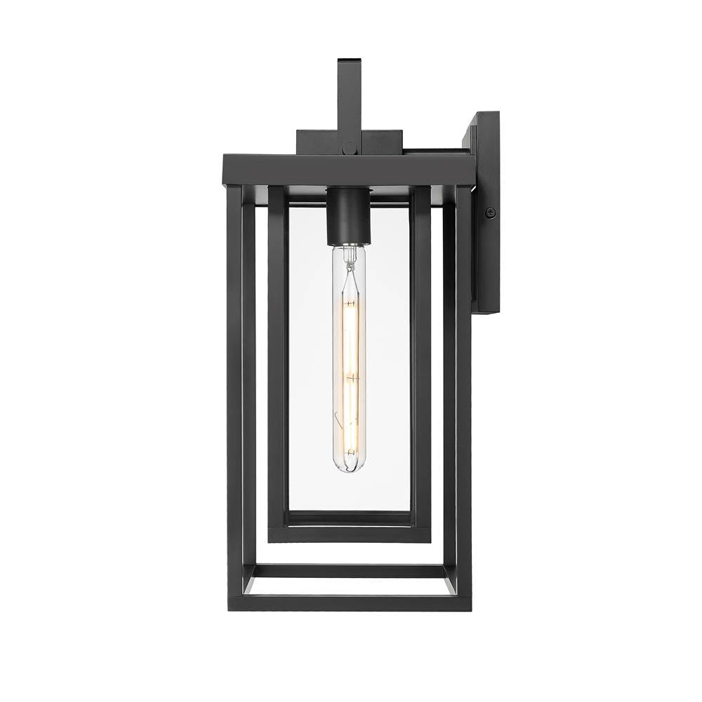Millennium Lighting 901001-PBK Powder Coated Black Mcdonough 18'' High 1-light Outdoor Wall Lantern - Powder Coated Black Image 6