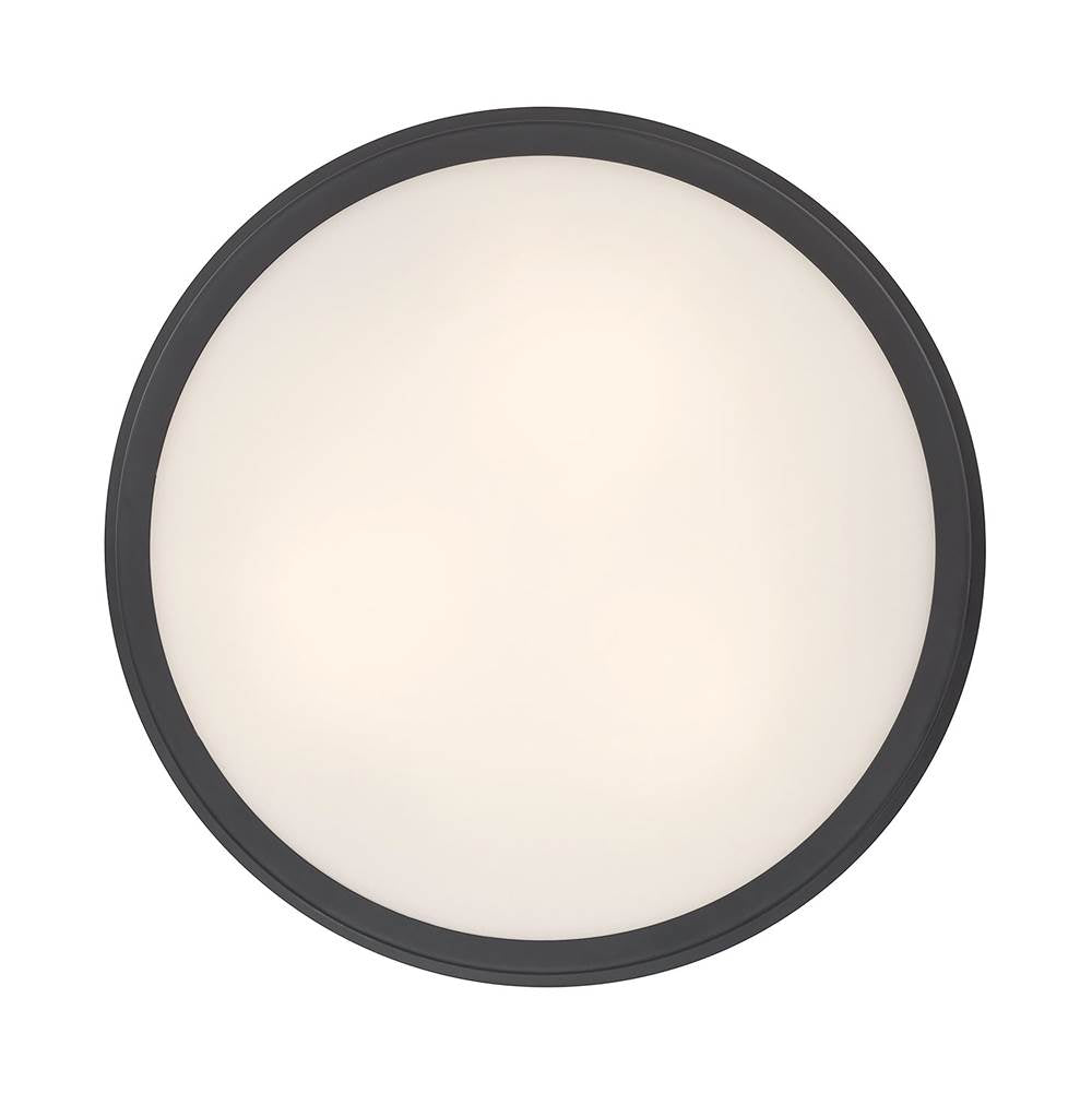 Millennium Lighting 90203-MB/VB Matte Black Stralara  16'' Wide 3-light Flush Mount Image 6