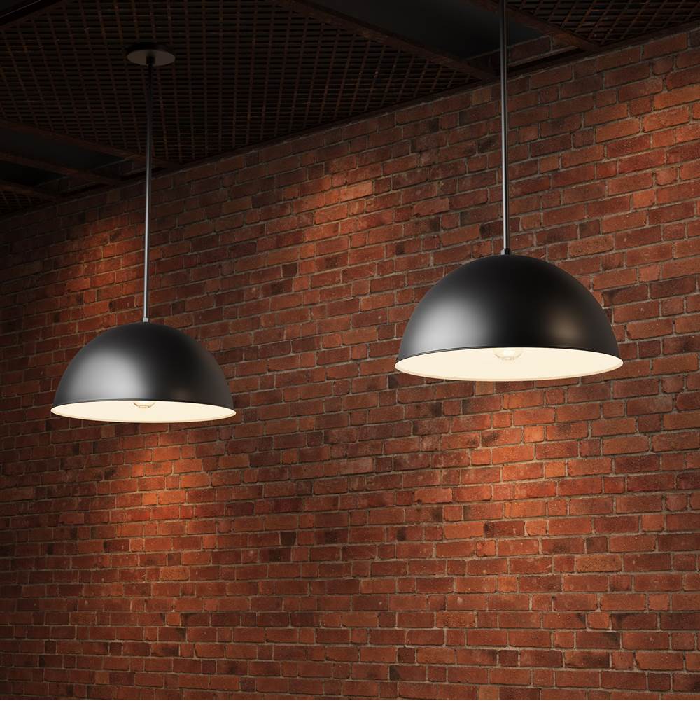 Millennium Lighting RWDBC18-SB Satin Black Cord Hung Wide Deep Bowl Image 2