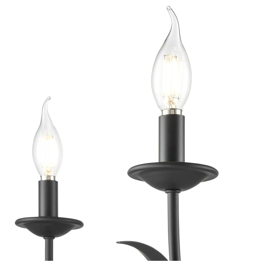 Millennium Lighting 44105-MB Matte Black Charlize 29.5'' Wide 5-light Chandelier - Matte Black Image 5