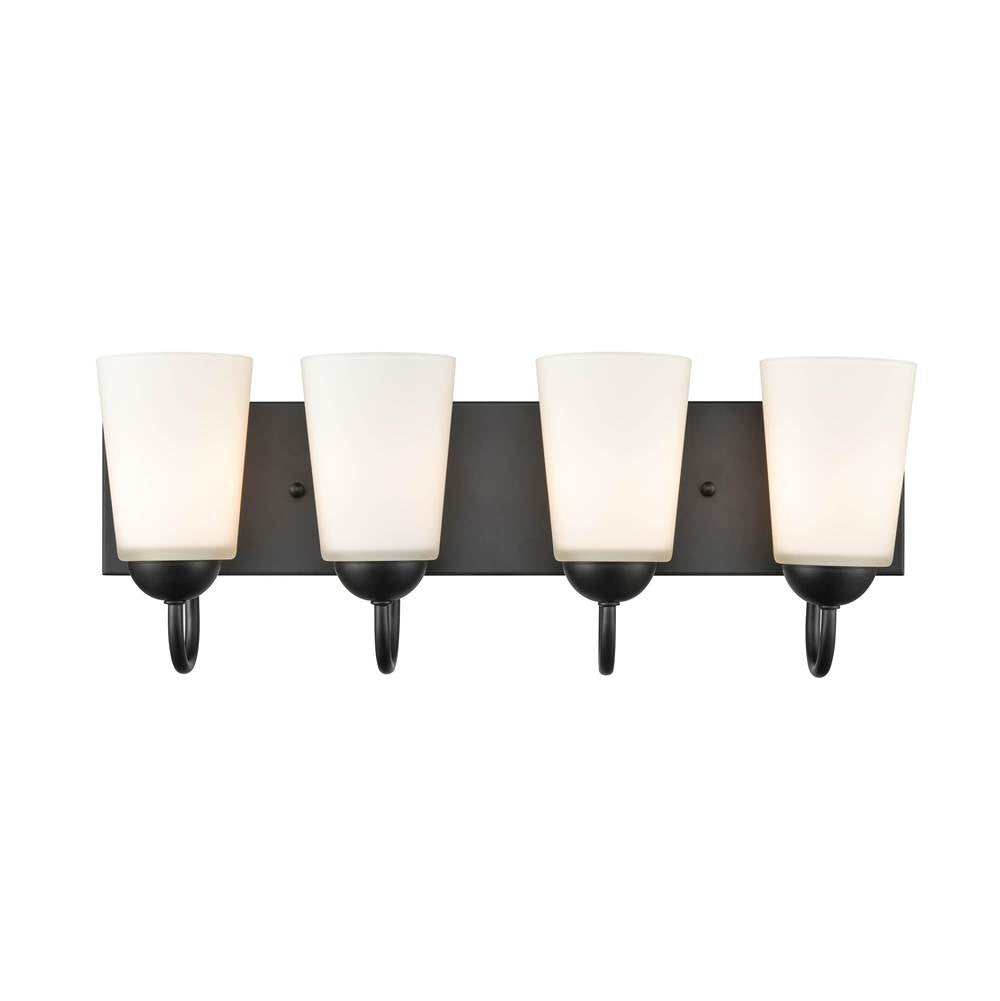 Millennium Lighting 9814-MB Matte Black 4 Light Vanity Image 2