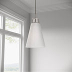 Millennium Lighting 280101-PN Polished Nickel Bellaryn 11.25'' Wide 1-light Pendant Image 4
