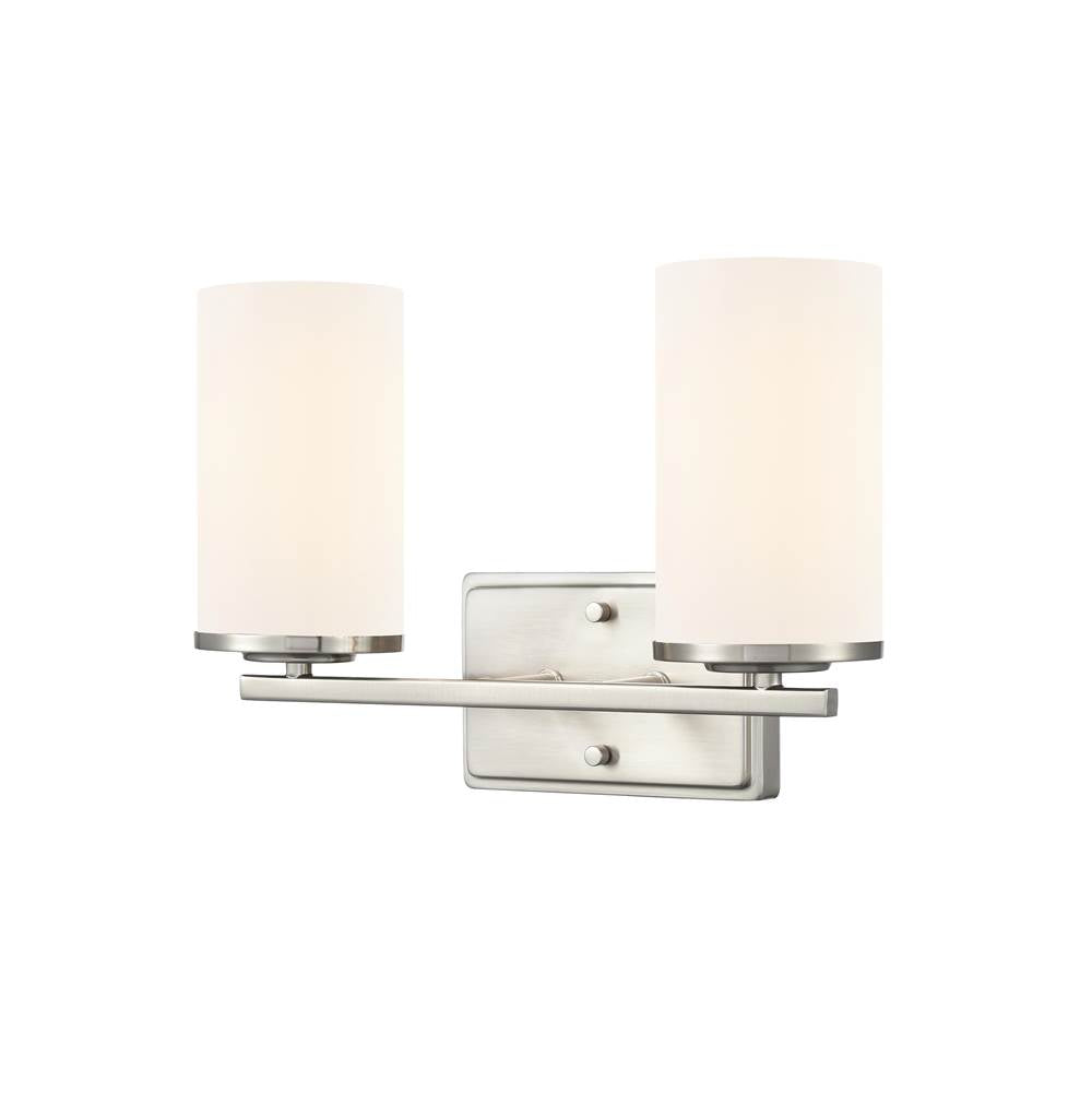 Millennium Lighting 2702WG-BN Brushed Nickel Verlana 14'' 2-light Vanity - Brushed Nickel Image 1