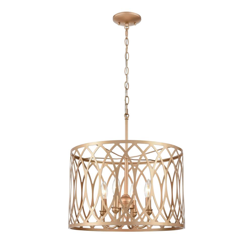 Millennium Lighting 4214-PMG Painted Modern Gold Pendant Light Image 7