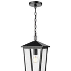 Millennium Lighting 198201-PBK Powder Coated Black Munger 9.25'' Wide 1-light Outdoor Hanging Pendant - Powder Coated Black Image 4