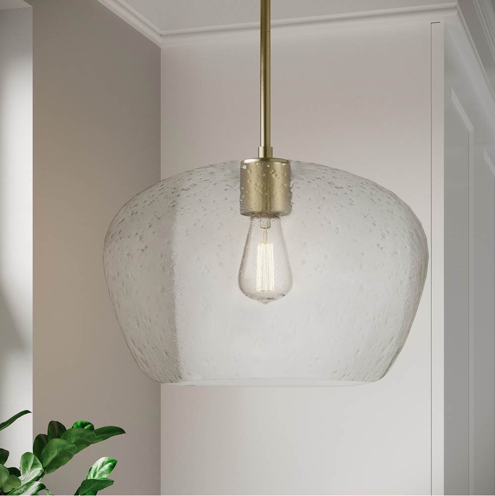 Millennium Lighting 203201-VB Vintage Brass Pomari 14'' Wide 1-light Pendant Image 4