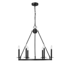 Millennium Lighting 46706-MB Matte Black Chandelier Ceiling Light Image 1