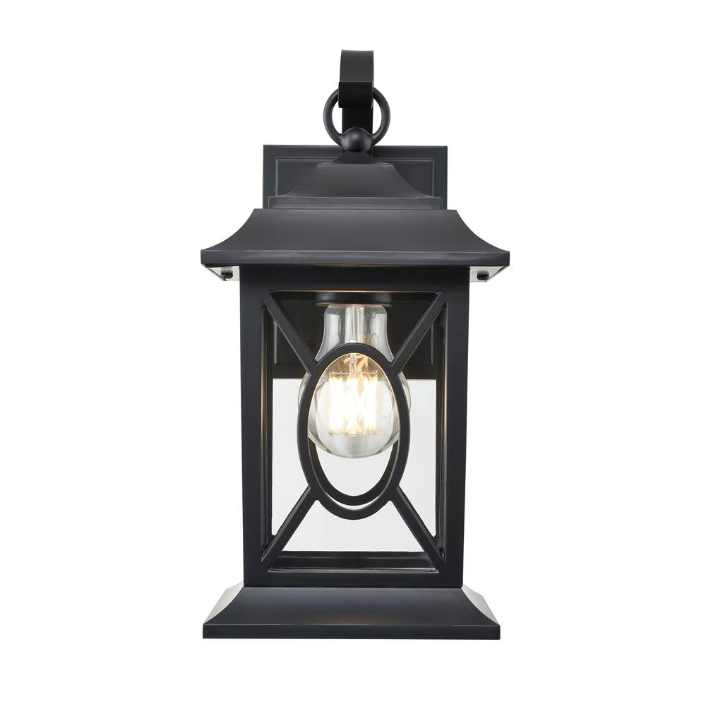 Millennium Lighting 85101-PBK Powder Coated Black Outdoor Wall Sconce Image 1