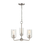 Millennium Lighting 9603-SN Satin Nickel Moven 18'' Wide 3-light Chandelier Image 3