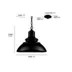 Millennium Lighting 81103-PBK Powder Coated Black Outdoor Hanging Lantern Image 2