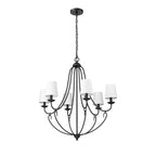 Millennium Lighting 12106-MB Matte Black Chandelier Ceiling Light Image 1