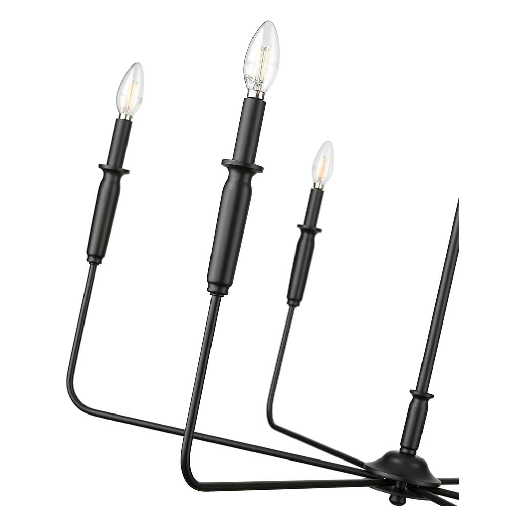 Millennium Lighting 29406-MB Matte Black Chandelier Ceiling Light Image 4