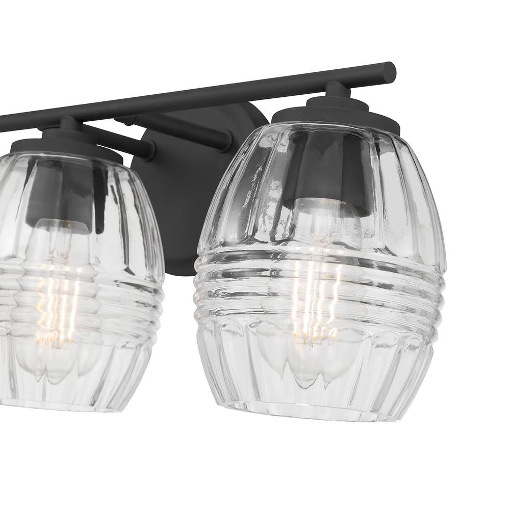 Millennium Lighting 9993-MB Matte Black Miravelle 22.25'' Wide 3-light Vanity Image 5