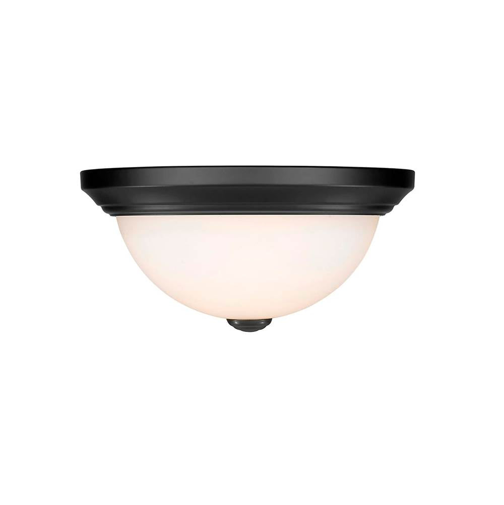 Millennium Lighting 4901-MB Matte Black Flushmount Ceiling Light Image 2