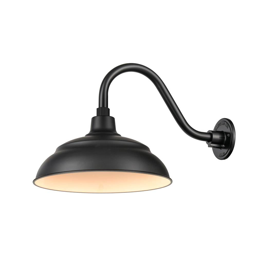 Millennium Lighting LEDRWHS17-SB Satin Black Led Warehouse Shade Image 2