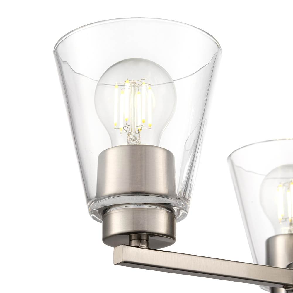 Millennium Lighting 64103-BN Brushed Nickel Strayhan 18'' 3-light Chandelier - Brushed Nickel Image 5