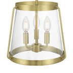 Millennium Lighting 230103-VB Vintage Brass Adabella 12.25'' Wide 3-light Semi-flush Mount Image 6