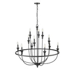 Millennium Lighting 28012-MB Matte Black Chandelier Ceiling Light Image 4