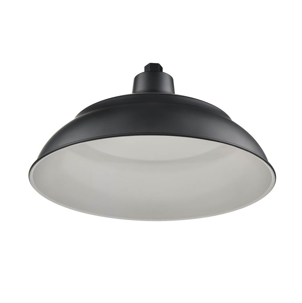 Millennium Lighting RALWHS17-SB Satin Black Aluminum Warehouse Shade Image 5