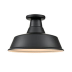 Millennium Lighting RCLWF14-SB Satin Black Classic Warehouse Shade Image 1