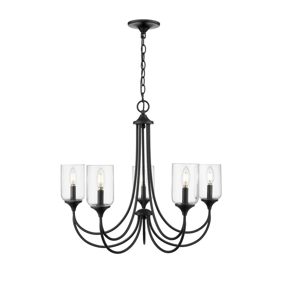 Millennium Lighting 22405-MB Matte Black Chandelier Ceiling Light Image 1
